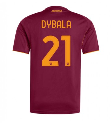 AS Roma Paulo Dybala #21 Hjemmebanetrøje 2025-26 Kortærmet